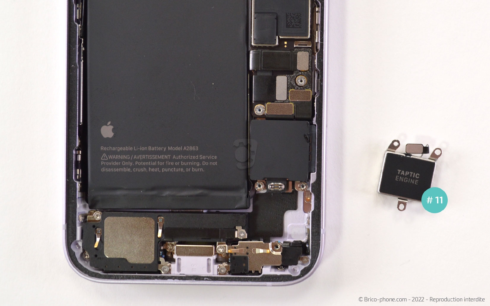 Comment changer le Taptic Engine (vibreur) sur iPhone 14 photo 3